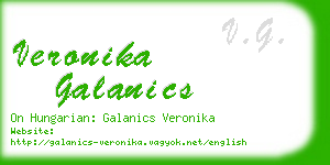 veronika galanics business card